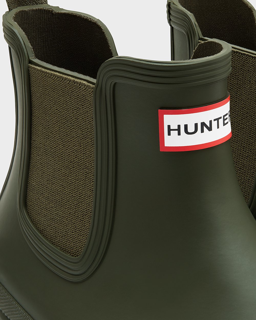 Hunter Original Chelsea Boots - Online Store Mens Dark Olive - NCYAQB831